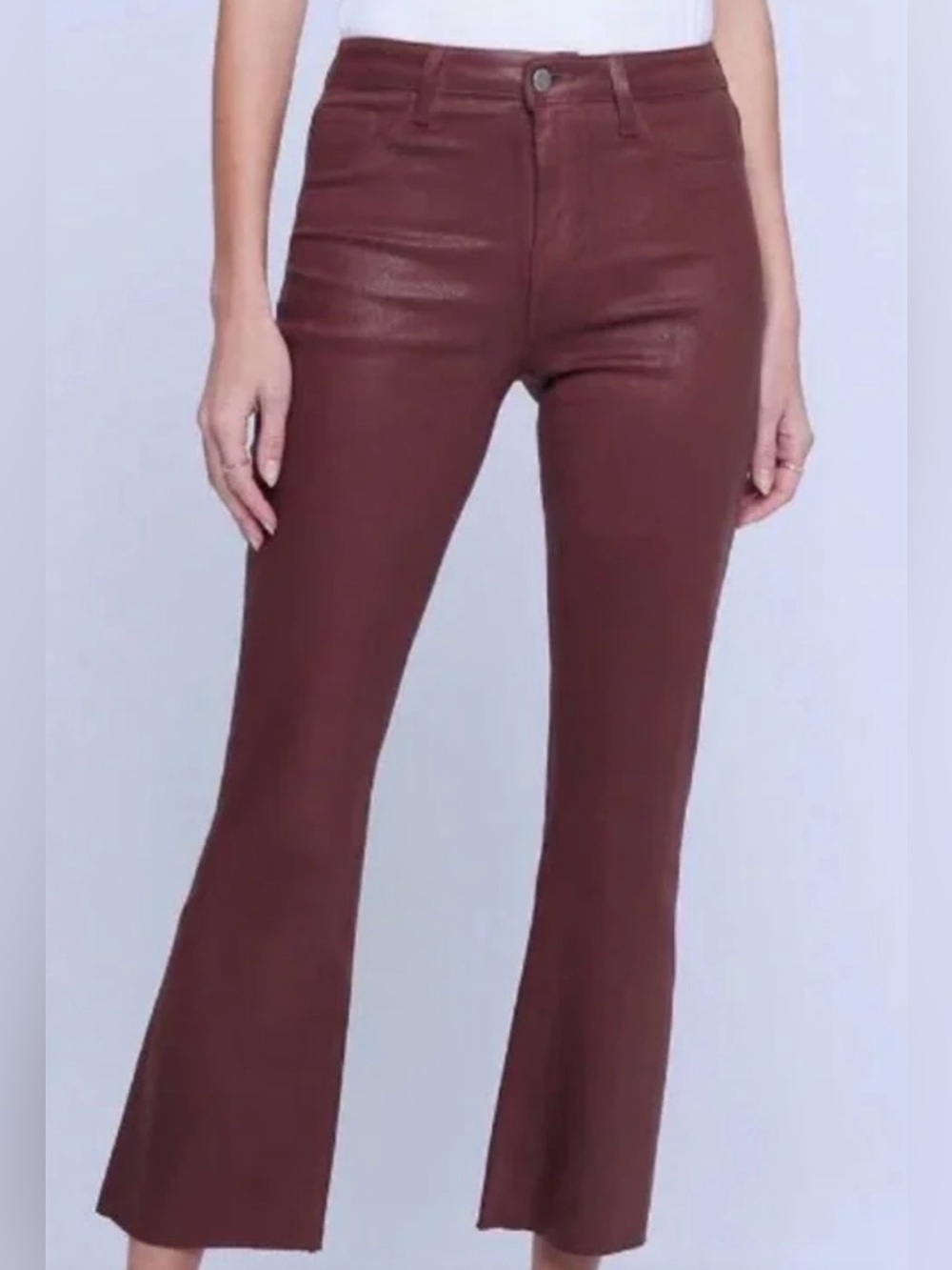 L'AGENCE
Kendra Coated
High Waist Crop
Flare Jeans
Size34
Color:Dart port coated